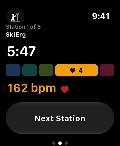 Recording a run live in the EVESTRI app